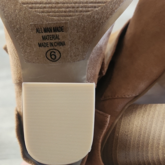 Closet Clean Out Tan Suede Women's Boots - Picture 8 of 11